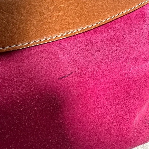 Kate Spade Pink Suede Handbag Vintage - Picture 4 of 10